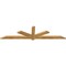 Ekena Millwork Kennewick Rough Sawn Timber Gable Bracket, Western Red Cedar, 84"W x 21"H x 2"D x 4"F, 6/12 Pitch GBW084X21X0204KEN00RWR - alternate 3